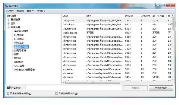 如何查询出Win7系统的后台运行程序？