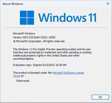 微软Win11 25201.1000(rs_prerelease)Dev预览版来啦！