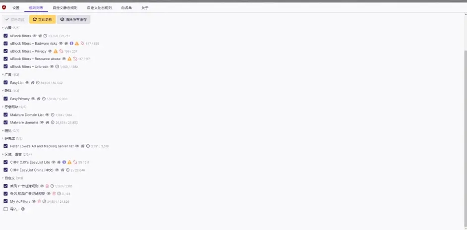 uBlock Origin V1.49.2 最新版